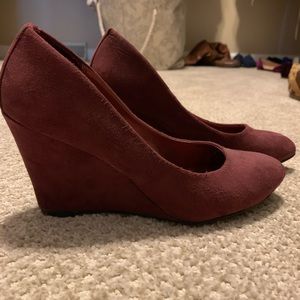 Forever 21 Wedges, Maroon